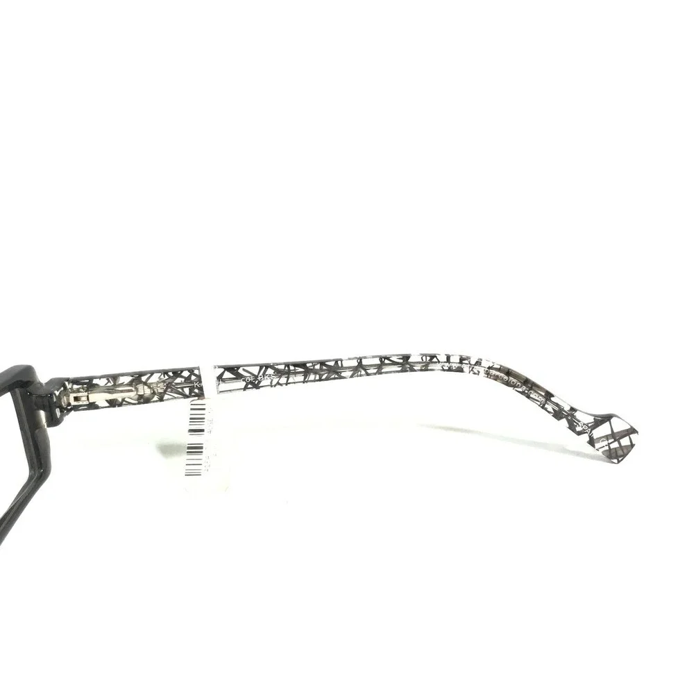 Etnia Barcelona Eyeglasses Frames KABUL col BKS Black Clear Webbed 50-18-135